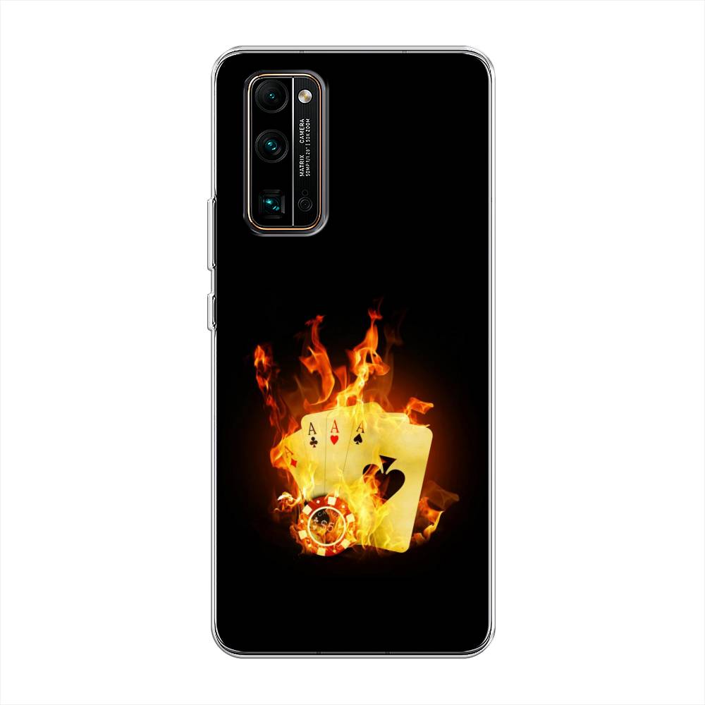 

Чехол Awog на Honor 30 Pro Plus "Горящие карты", Черный;оранжевый, 612250-9