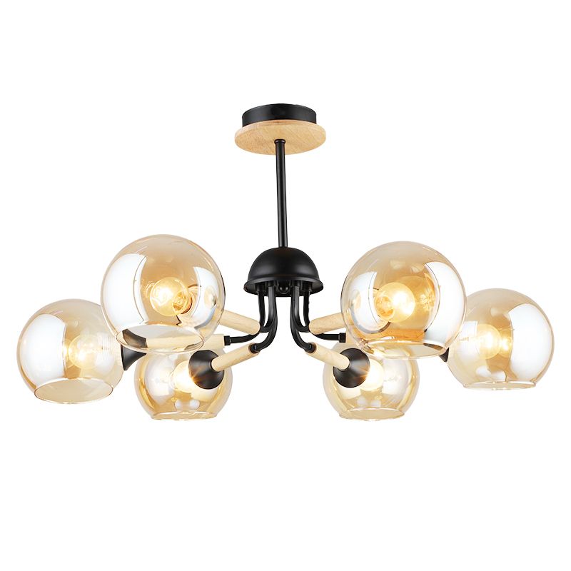 

Люстра Лас Светас 79507/6 BK+WOOD, 79507/6 BK+WOOD