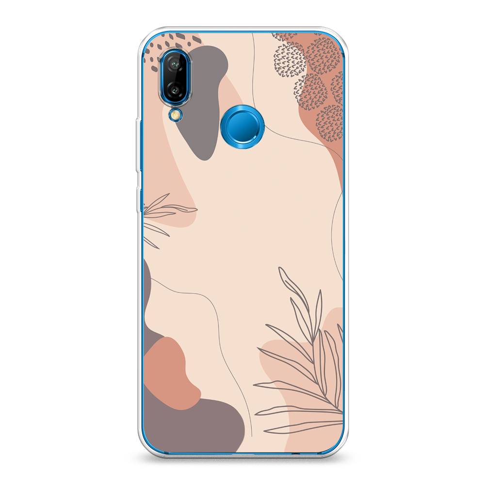 

Чехол на Huawei P20 Lite "Нюдовые тона", Коричневый;серый, 64450-4