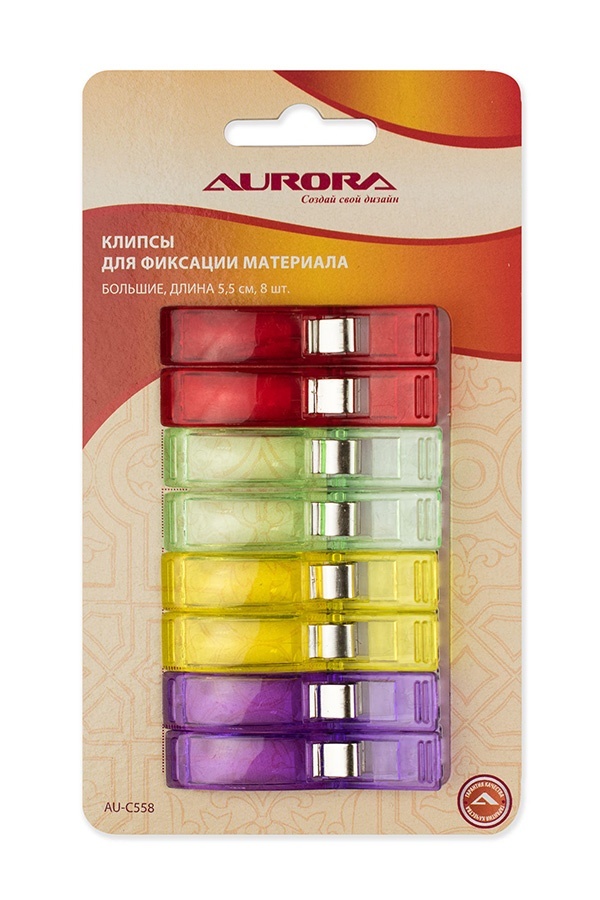 

Клипсы для фиксации материала Aurora большие 8шт AU-C558, большие, 5,5 см, 8 шт