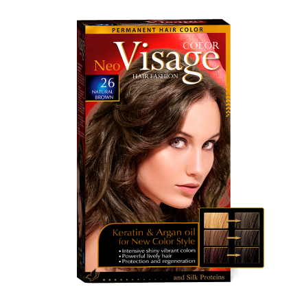 фото Краска для волос visage neo color №26 natural brown