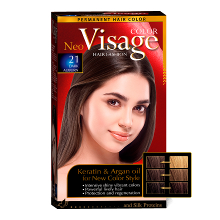 фото Краска для волос visage neo color №21 dark auburn