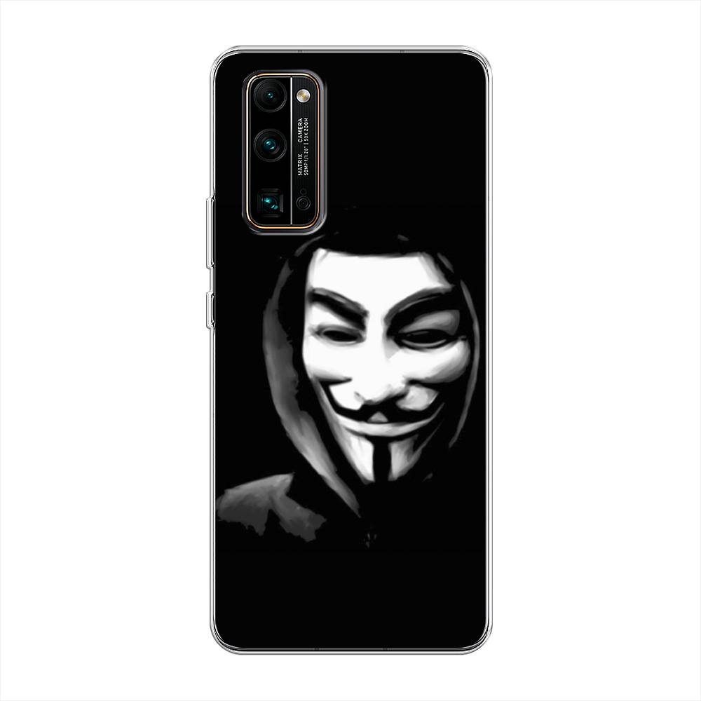 

Чехол Awog на Honor 30 Pro Plus "Анонимус", Черный;серый;белый, 612250-5