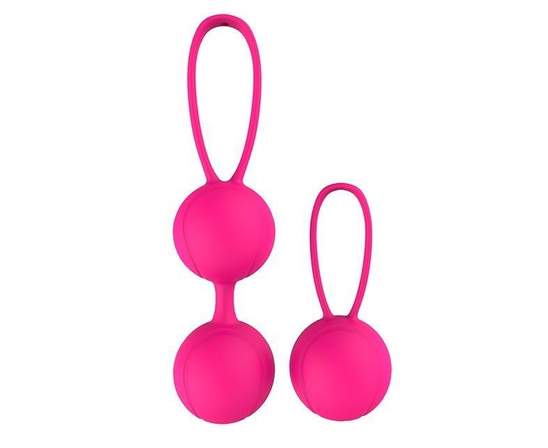 

Набор розовых вагинальных шариков PLEASURE BALLS EGGS DUO BALL SET, Розовый, PLEASURE BALLS EGGS DUO BALL SET