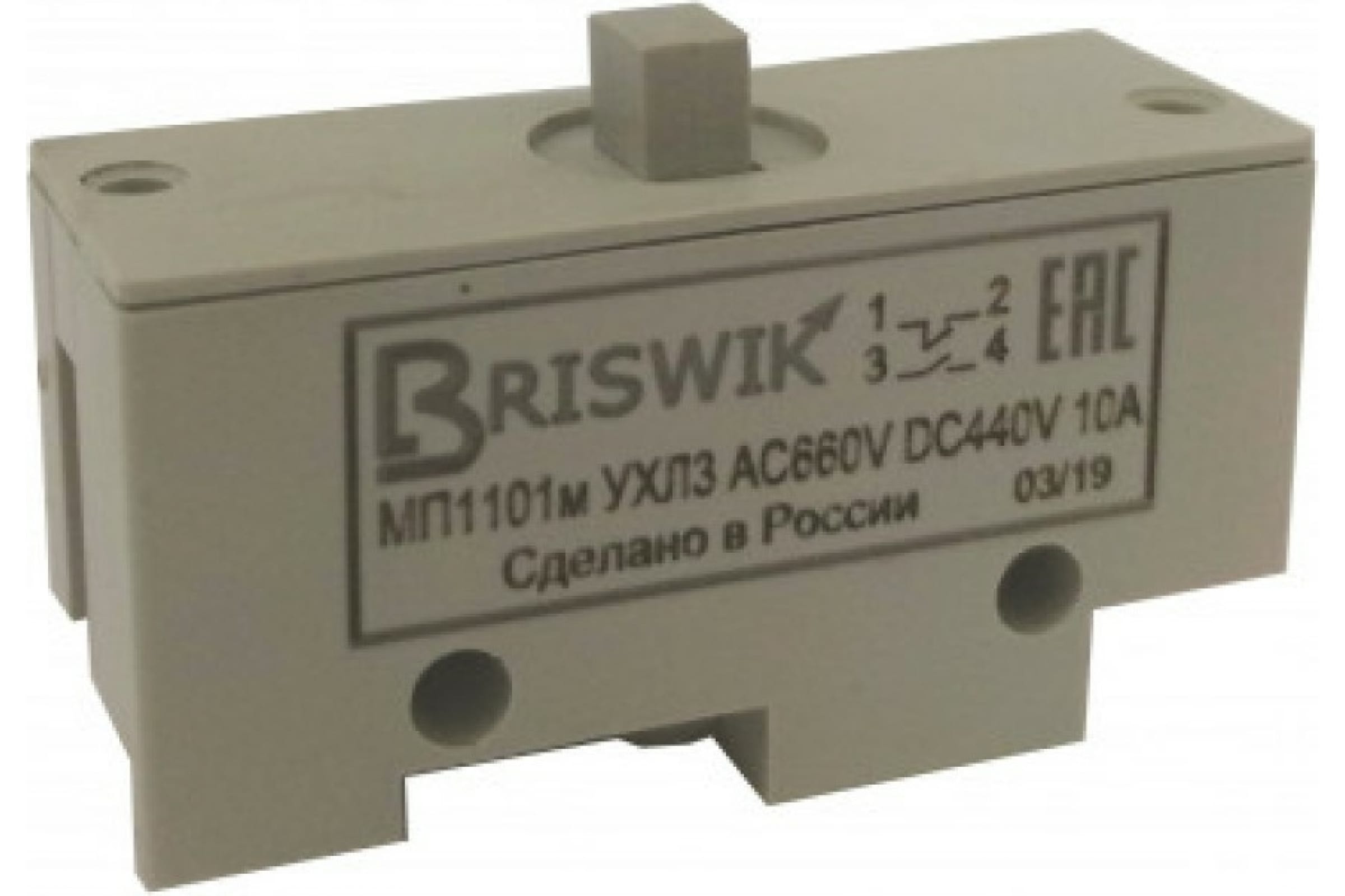 

Микропереключатель Briswik МП-1101м/01 толкатель-винт-базовый mp110101.BR