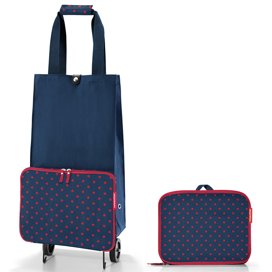 фото Сумка на колесиках reisenthel foldabletrolley mixed dots red (hk3075)