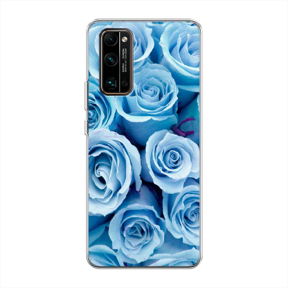 

Чехол Awog на Honor 30 Pro Plus "Лазурные розы", Голубой, 612250-8