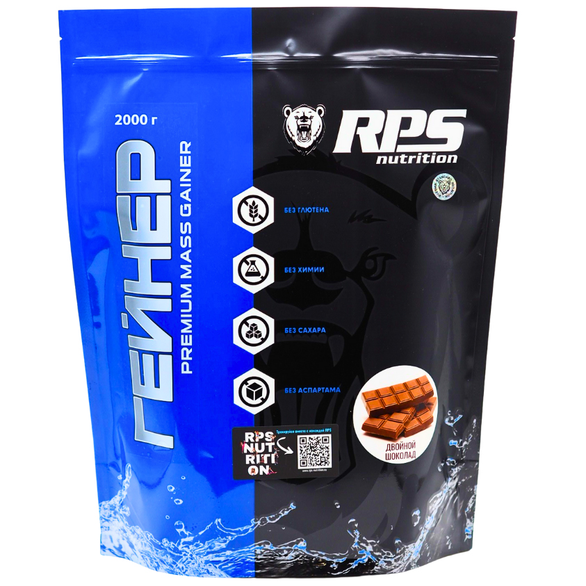 RPS Nutrition Premium Mass Gainer - 2000 грамм (двойной шоколад)