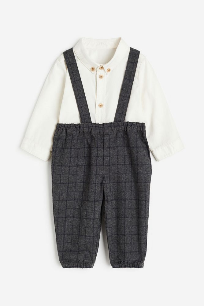 

Костюм повседневный детский H&M 1206577, Темно-серый, клетчатый, 68, 1206577