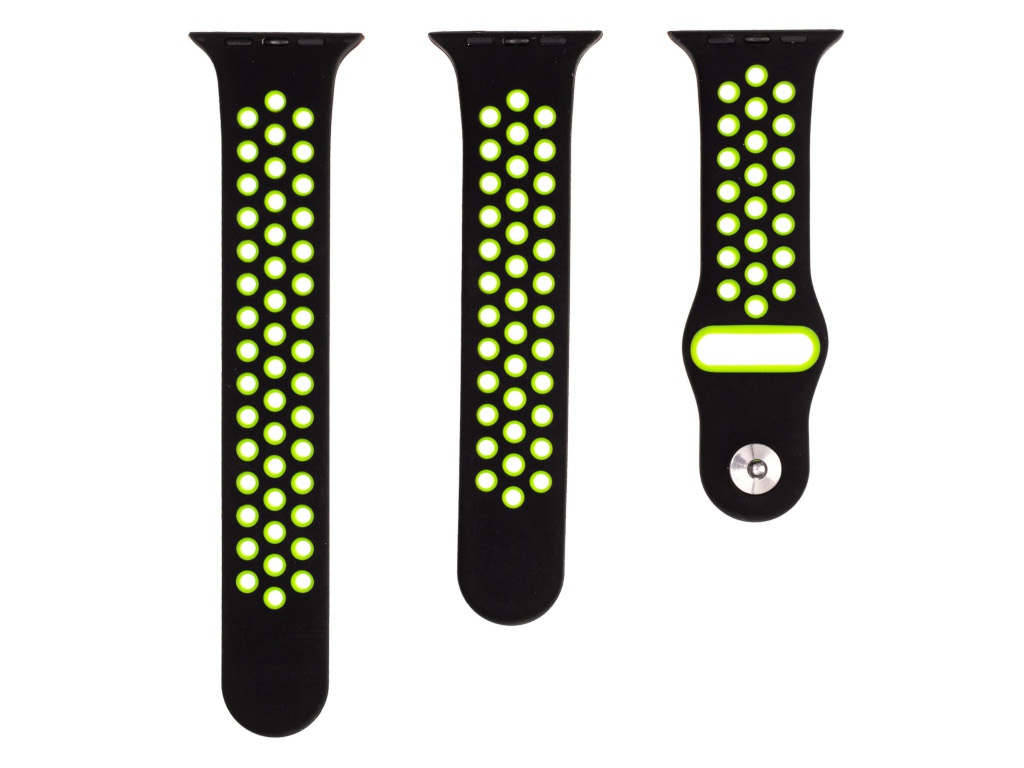 

Ремешок Evolution для Apple Watch 38/40mm Sport+ AW40-SP01 Black-Fluorescent Green, Watch 38/40mm