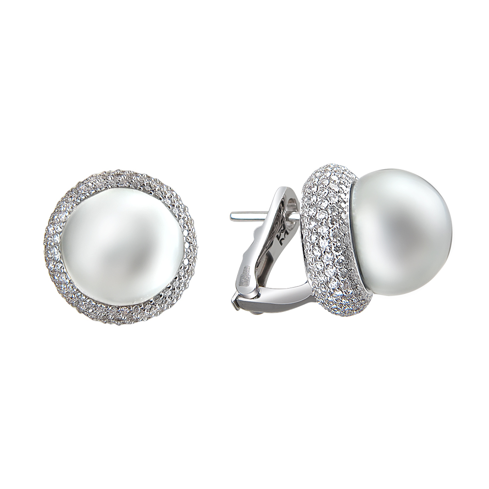 

Серьги из белого золота с бриллиантом Эстет 01С6210181-1, 01С6210181-1