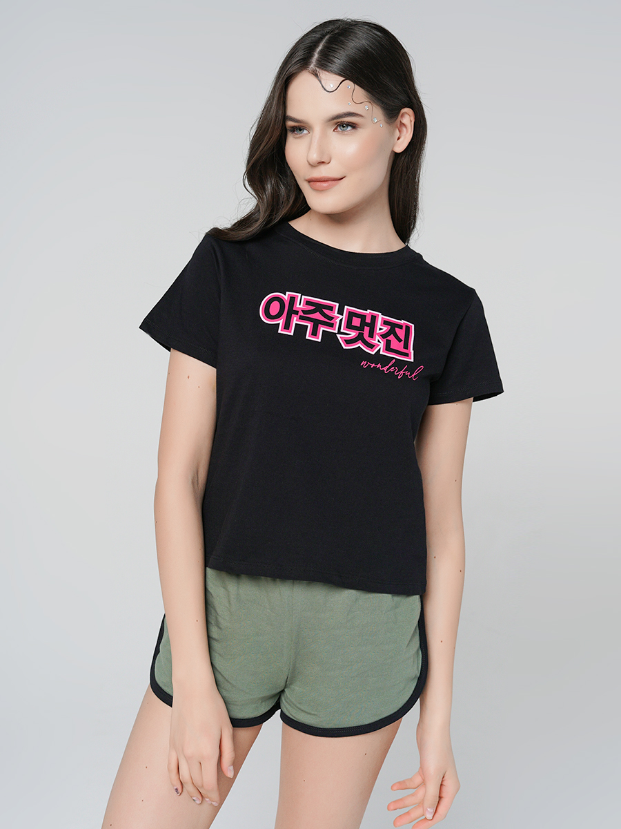 

Футболка женская ТВОЕ 92895 черная XL, 92895