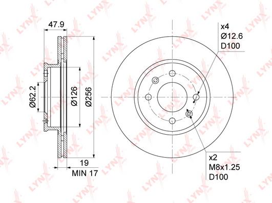 

Диск Тормозной Передний Huyndai Getz 1.1-1.6 02-10 Lynxauto Bn-1054 LYNXauto арт. BN-1054
