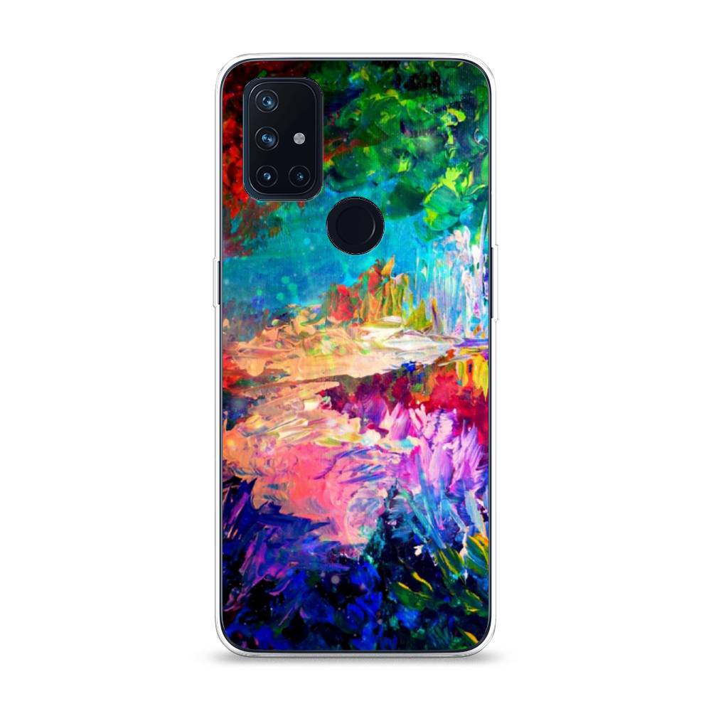 

Чехол на OnePlus Nord N10 "Лес-гуашь", Синий;розовый;зеленый, 152350-4