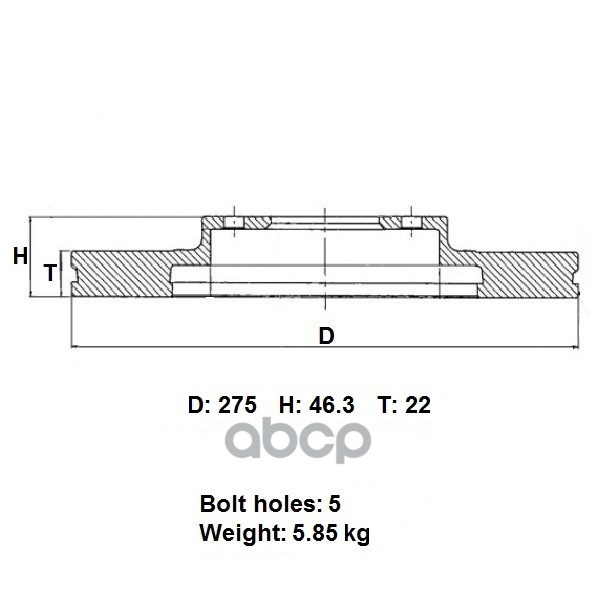 

Диск Тормозной Пер. Advics Advics A6f127b ADVICS арт. A6F127B