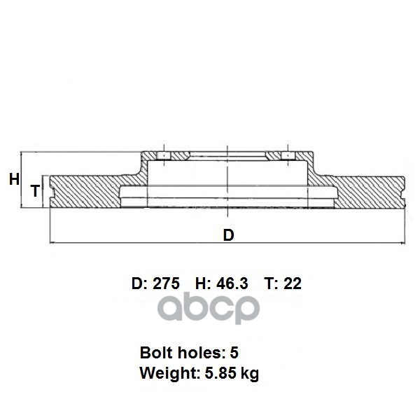 Диск Тормозной Пер. Advics Advics A6f127b ADVICS арт. A6F127B