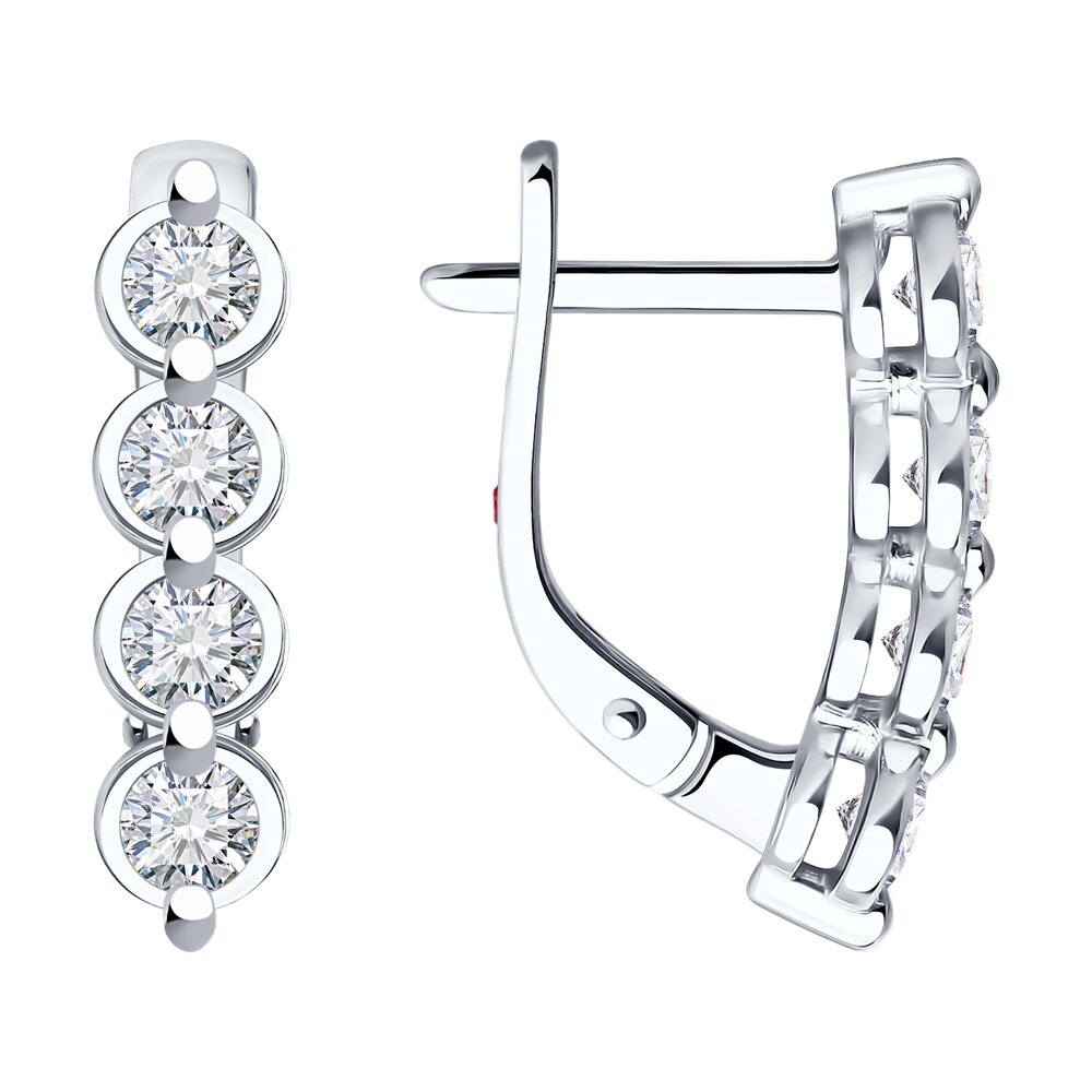 

Серьги из золота Diamant 52-220-02522-1, бриллиант искусственный/рубин, 52-220-02522-1