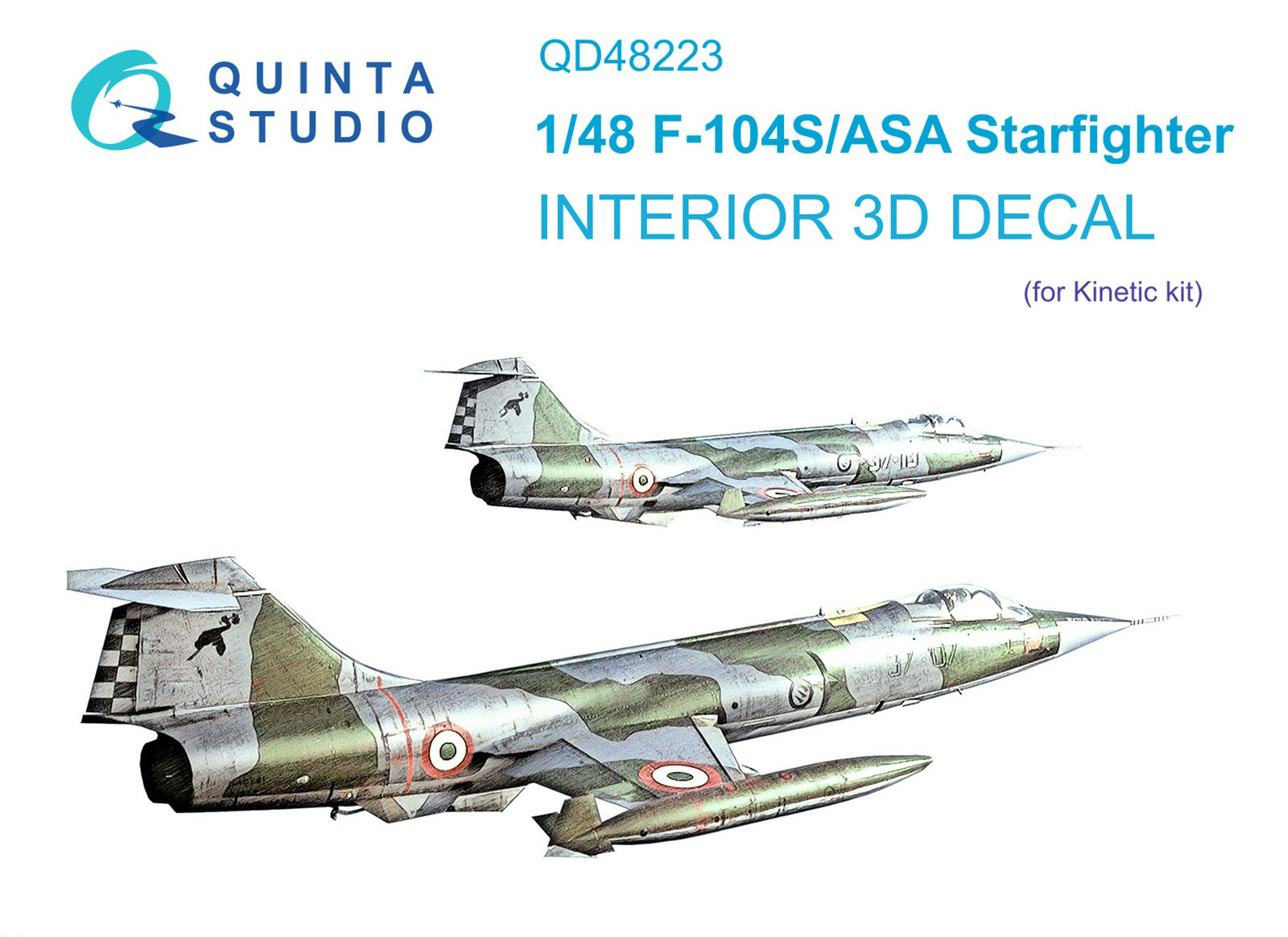 3D Декаль интерьера кабины Quinta Studio F-104S ASA(Kinetic)QD48223