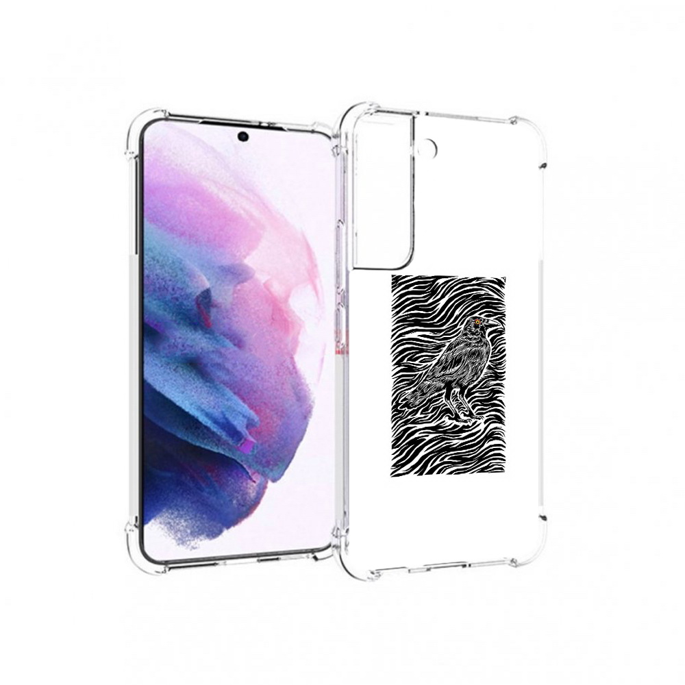 

Чехол MyPads Tocco для Samsung Galaxy S22 ворон в абстракции (PT194926.508.272), Прозрачный, Tocco
