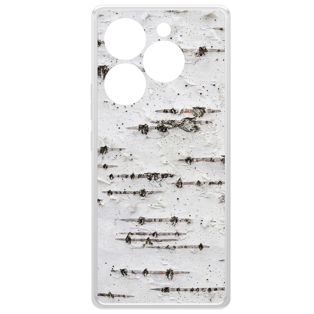 

Чехол-накладка Krutoff Clear Case Березка для ITEL S23+, Прозрачный