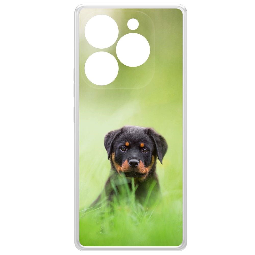 

Чехол-накладка Krutoff Clear Case Щенок ротвейлера для ITEL S23+, Прозрачный