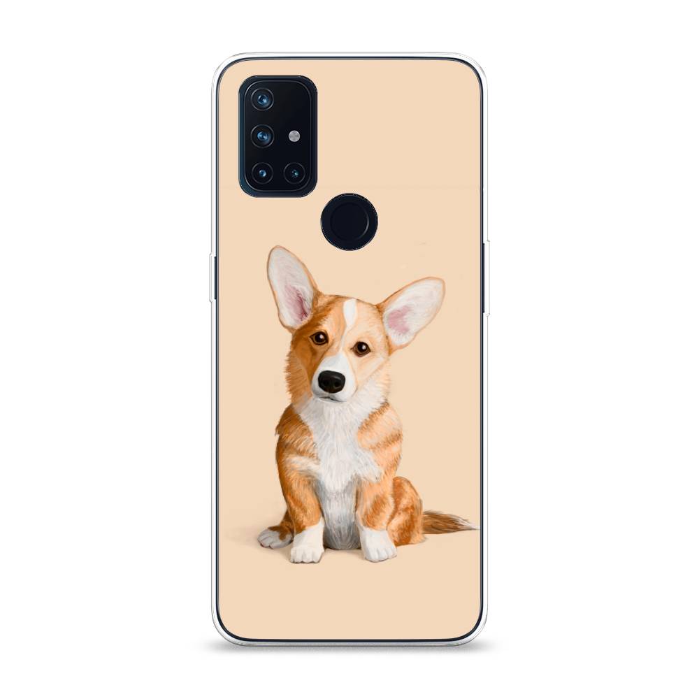 

Чехол на OnePlus Nord N10 "Грустный Корги", Коричневый;бежевый, 152350-1