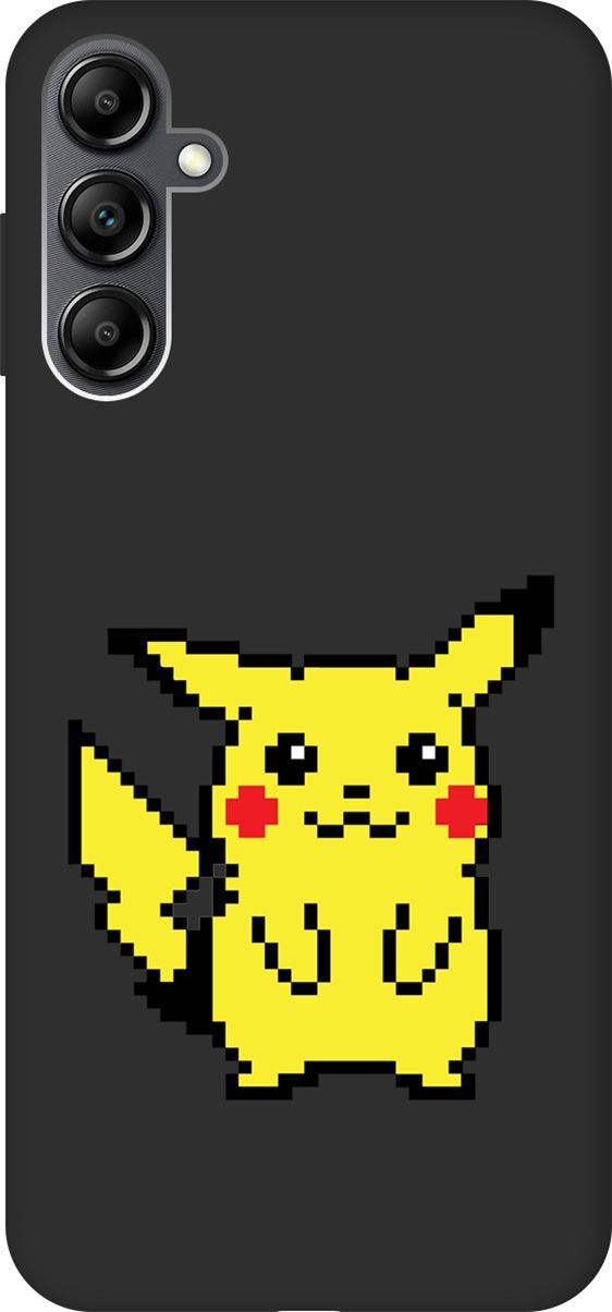 

Чехол на Samsung Galaxy A14 с 3D принтом "Pixel Pikachu" черный, Черный;желтый, 158811