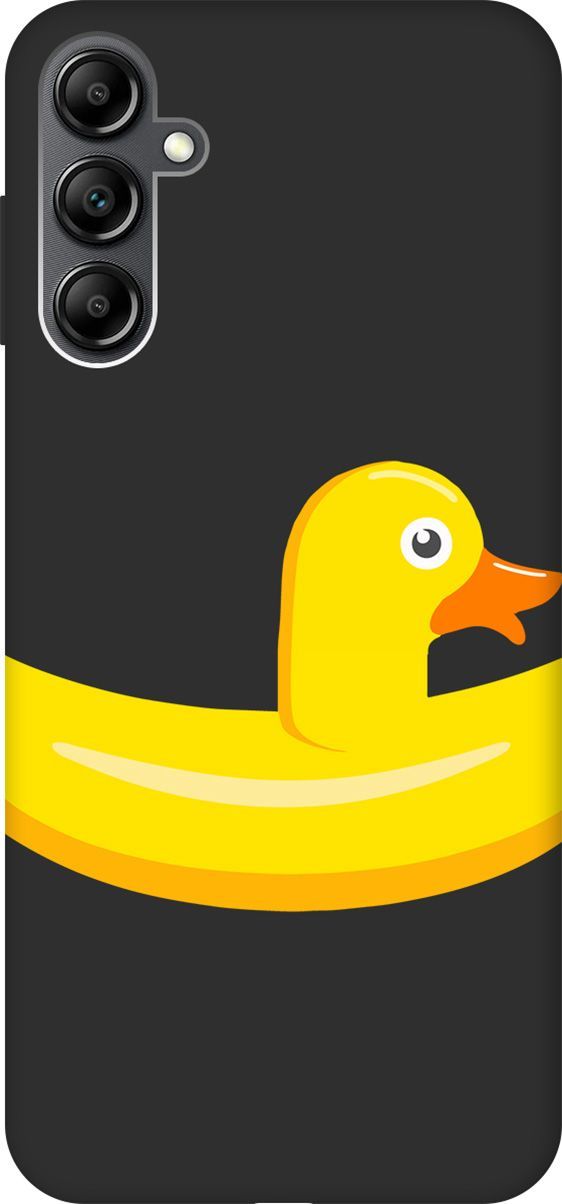 

Чехол на Samsung Galaxy A14 с 3D принтом "Duck Swim Ring" черный, Черный;белый, 158811