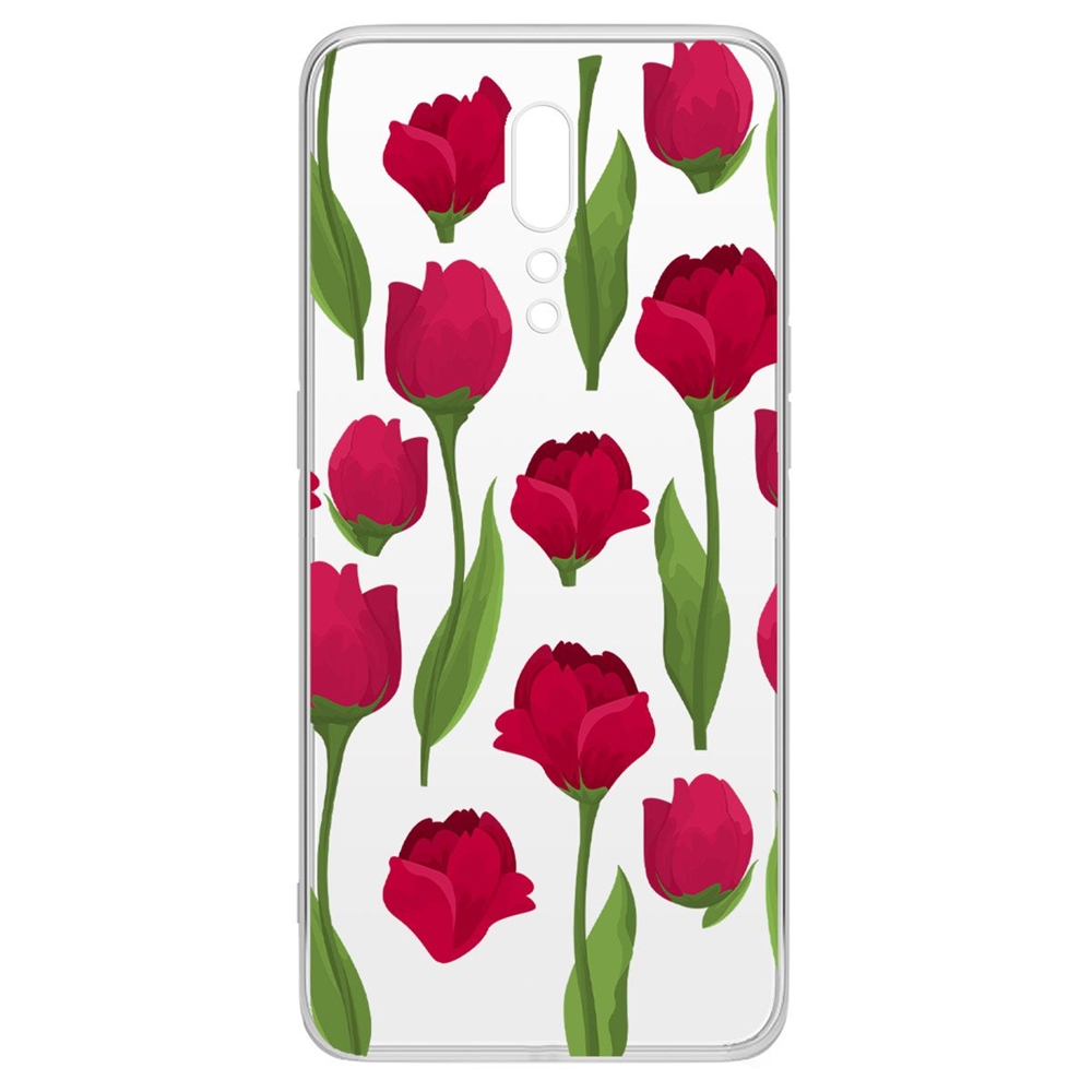 

Чехол-накладка Krutoff Clear Case Розы паттерн для Oppo Reno Z