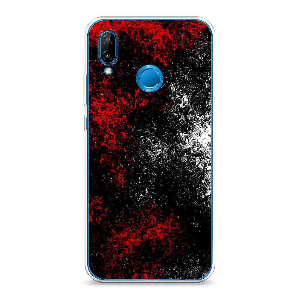

Чехол на Huawei P20 Lite "Монотипия", Красный;черный;белый, 64450-3