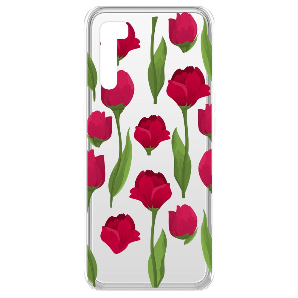 

Чехол-накладка Krutoff Clear Case Розы паттерн для Oppo A91/F15