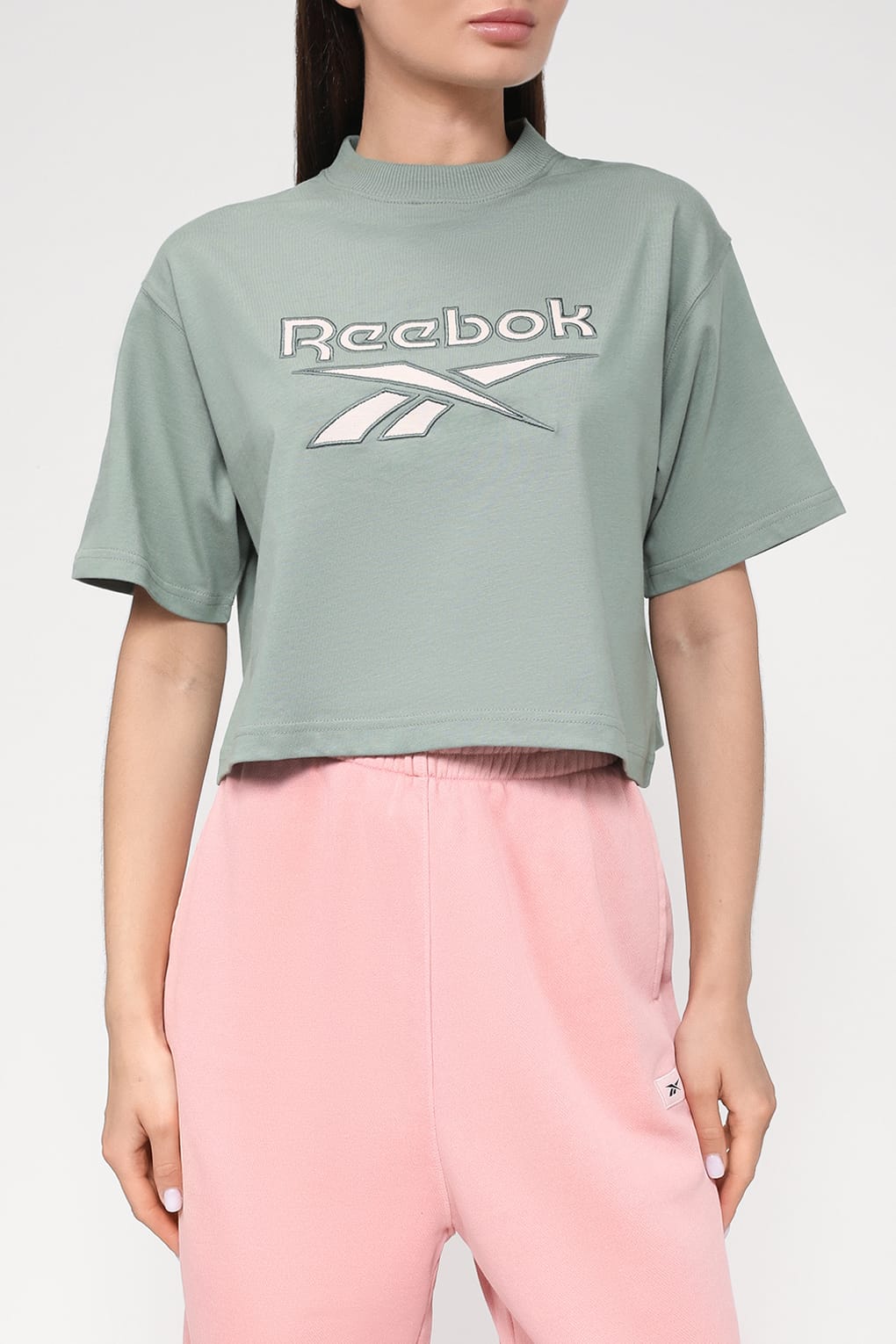 

Футболка женская Reebok IC0193 зеленая L, Зеленый, IC0193