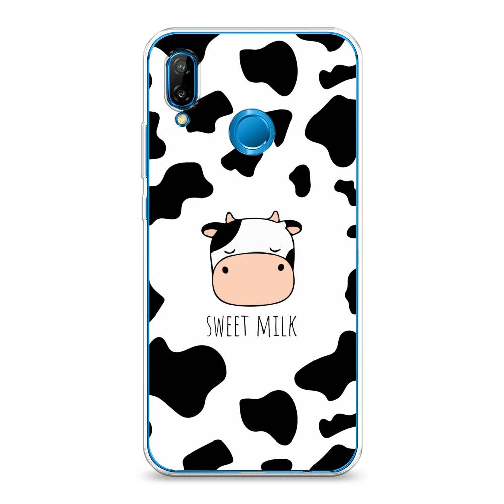 

Чехол на Huawei P20 Lite "Sweet milk", Розовый;белый;черный, 64450-1