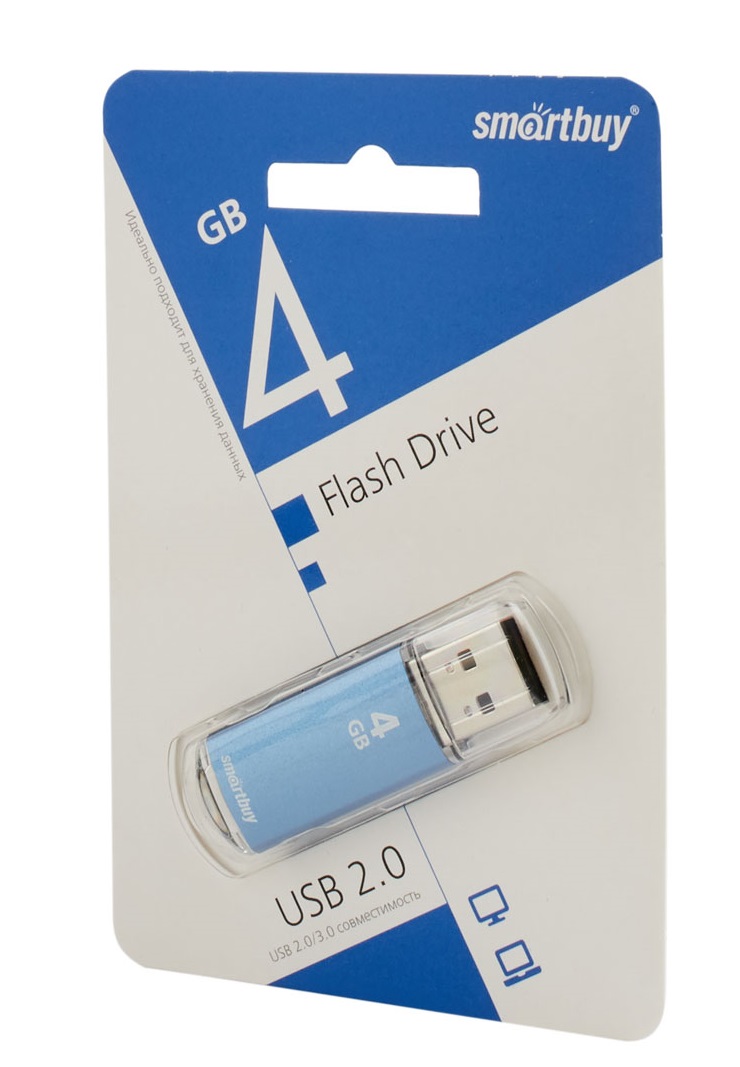 

Карта памяти SmartBuy USB 4Гб 4 GB Smart Buy V-Cut (2014813), 4 GB Smart Buy V-Cut