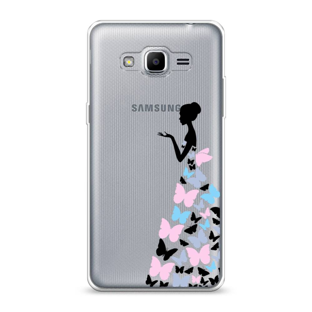 фото Чехол awog "платье из бабочек" для samsung galaxy j2 prime 2016
