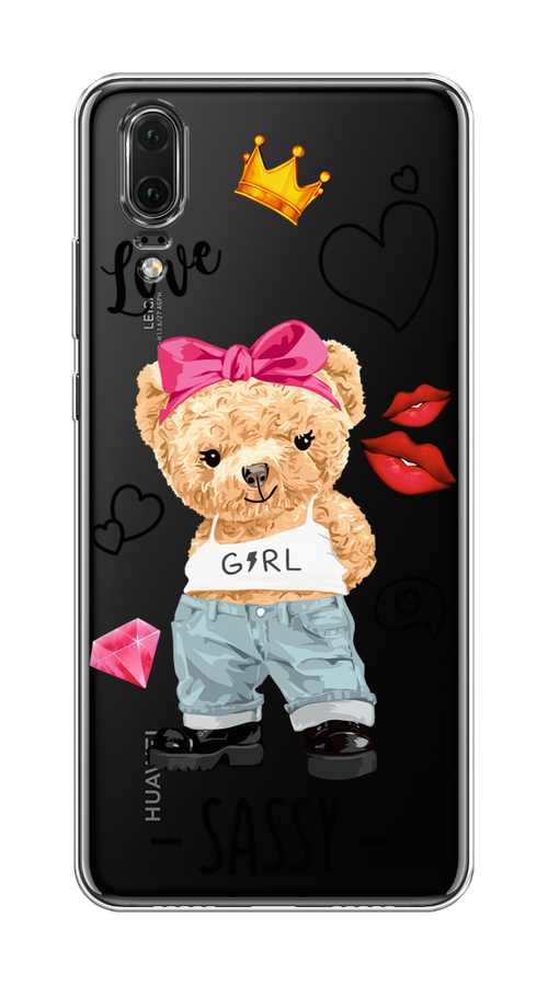 

Чехол на Huawei P20 "Sugar Mommy", Голубой;белый;розовый, 64350-6