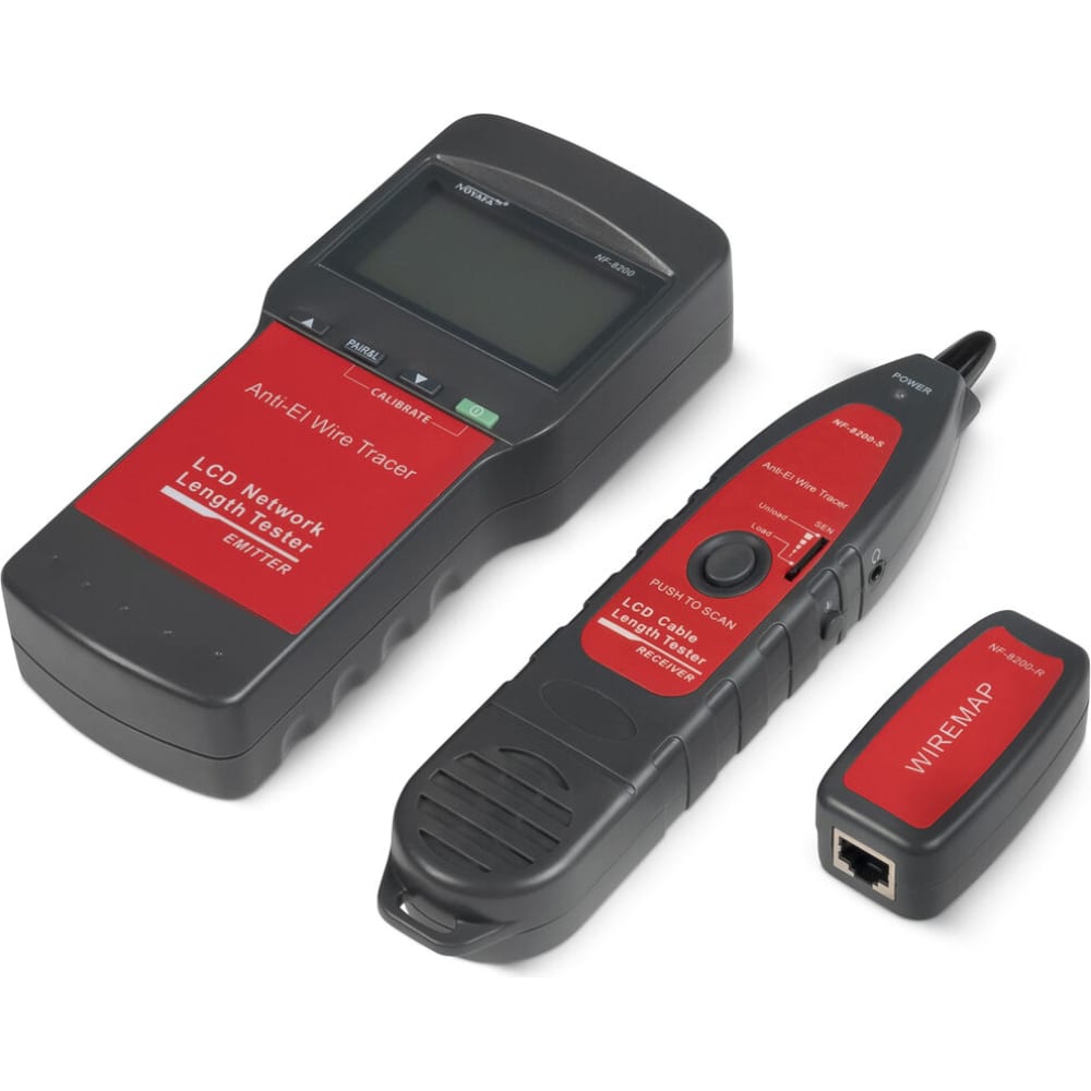 

Тестер для витой пары Cabeus (NF-8200) c LCD дисплеем и тон-генератором CT-LCD-RJ45-Scan