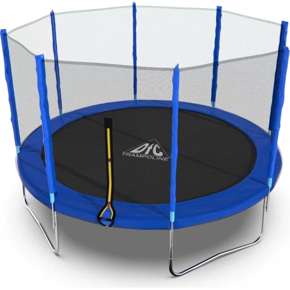 

Батут с сеткой DFC Trampoline Fitness 12FT-TR-B, Синий, 12FT-TR-B