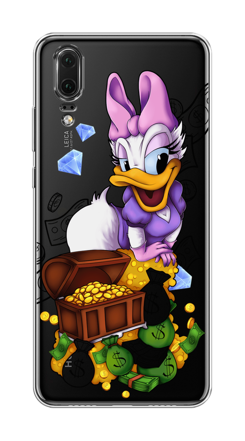 

Чехол на Huawei P20 "Rich Daisy Duck", Коричневый;белый;фиолетовый, 64350-6