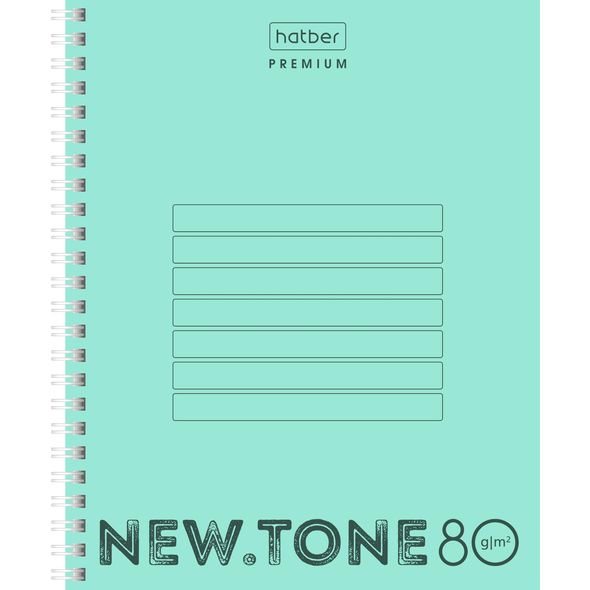 

Тетрадь Hatber клетка гребень пластиковая обложка Premium NEWtone Pastel 80г/м2 80л А5, 1614939