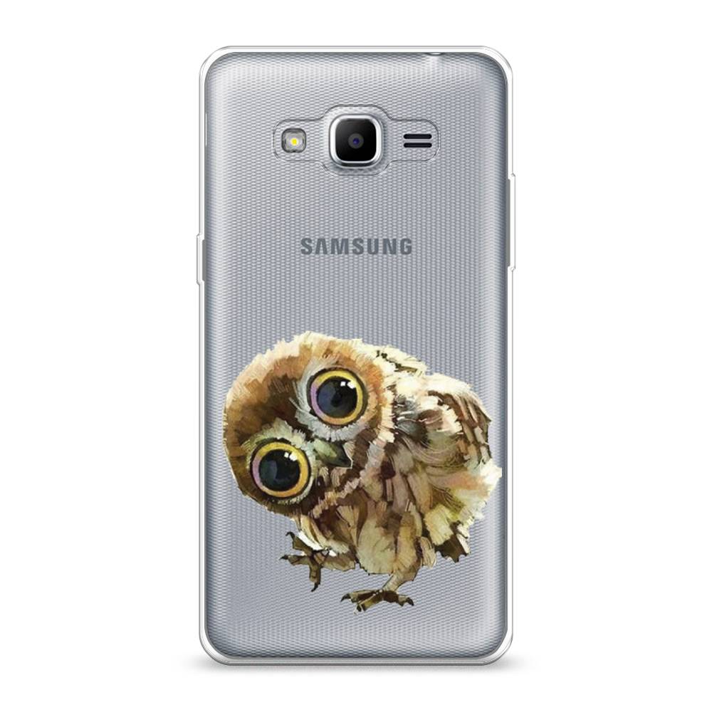

Чехол Awog на Samsung Galaxy J2 Prime 2016 / Самсунг J2 Prime 2016 "Любопытный совенок", Коричневый;белый;прозрачный, 22350-1