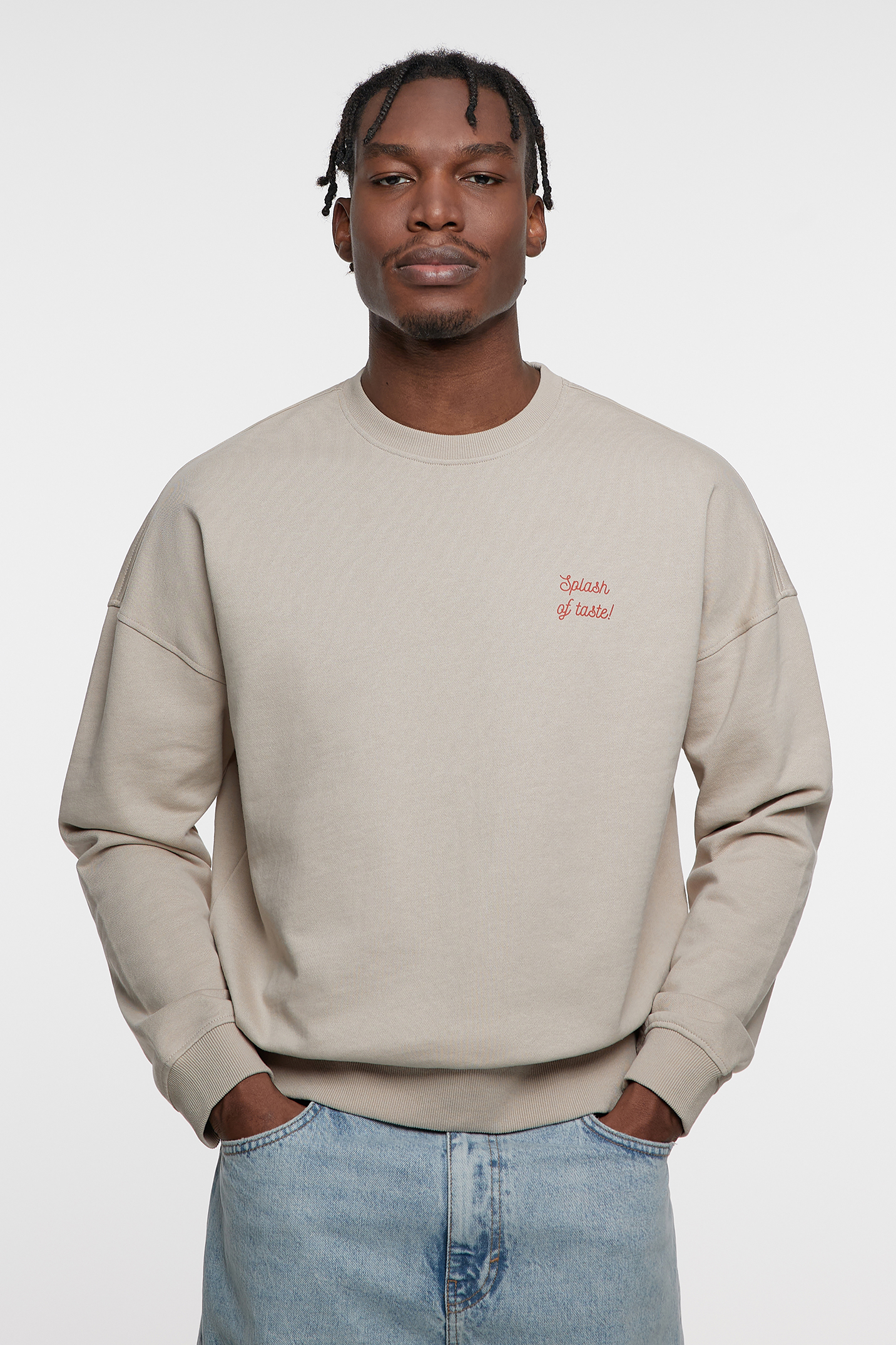 

Свитшот мужской Befree 2329446937 бежевый M, 2329446937