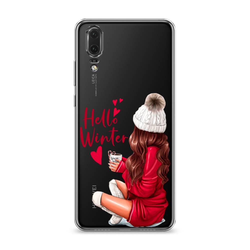 

Чехол на Huawei P20 "Hello winter", Красный;белый;коричневый, 64350-5