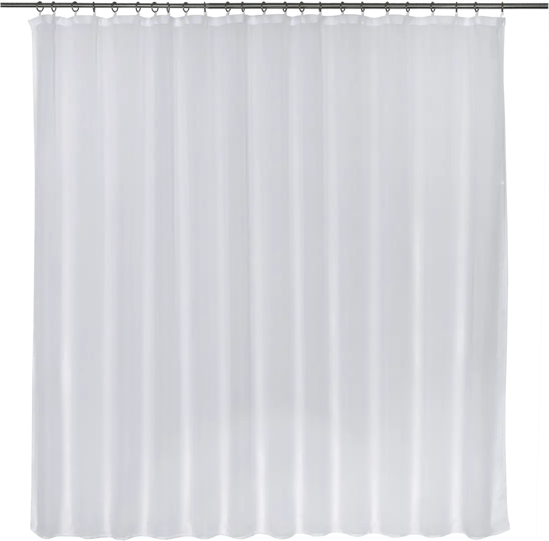 Тюль на ленте «Лён», 250х180 см, цвет белый