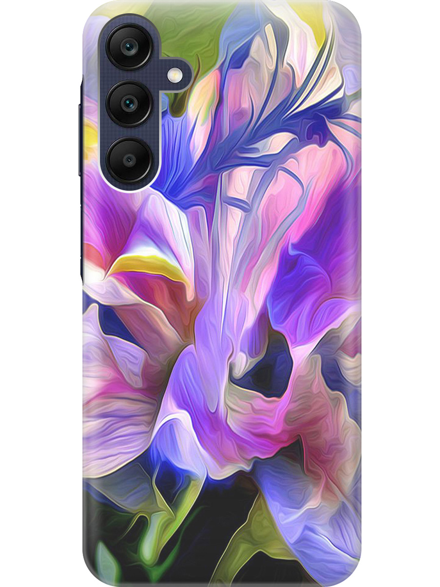 

Силиконовый чехол на Samsung Galaxy A25 с рисунком "Цветочная абстракция", Зеленый;синий;фиолетовый, 20012134