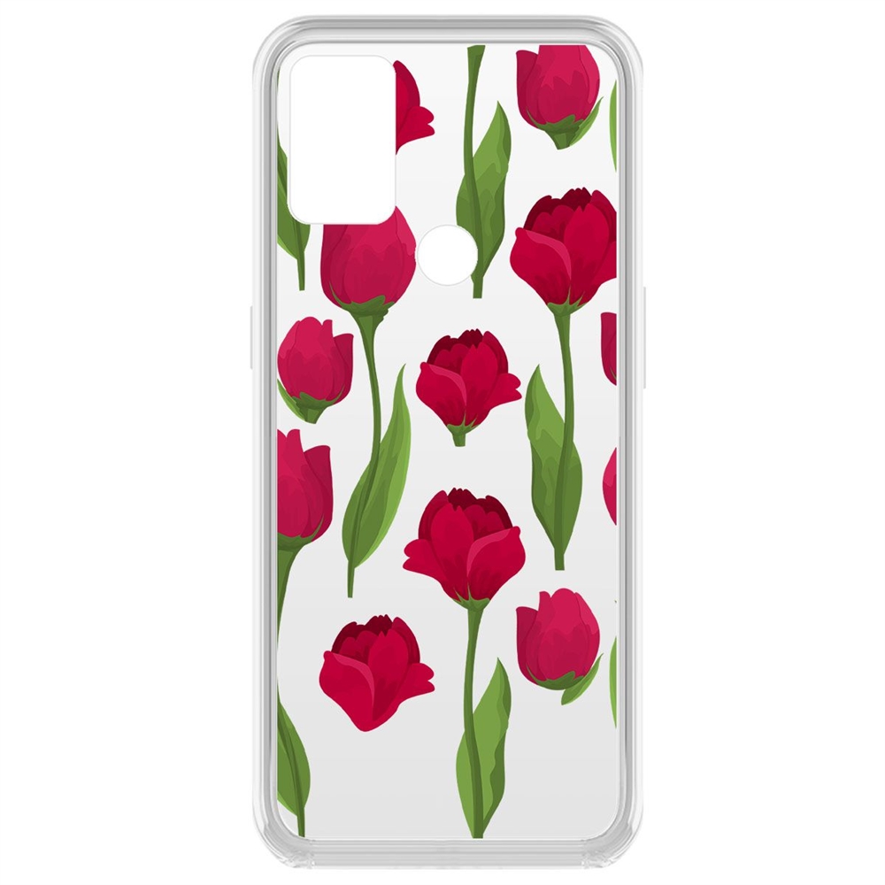 

Чехол-накладка Krutoff Clear Case Розы паттерн для OnePlus Nord N10 5G