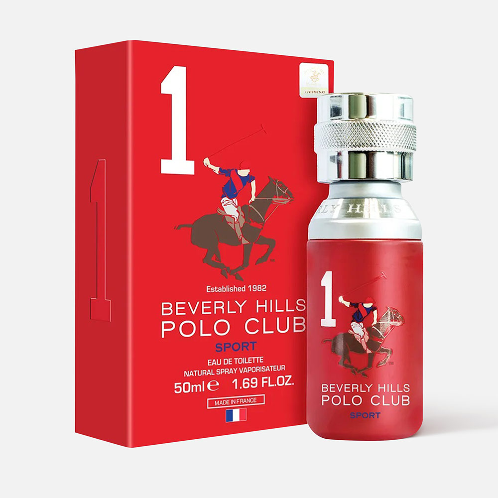 Вода туалетная Beverly Hills Polo Club Sport 1, мужская, 50 мл