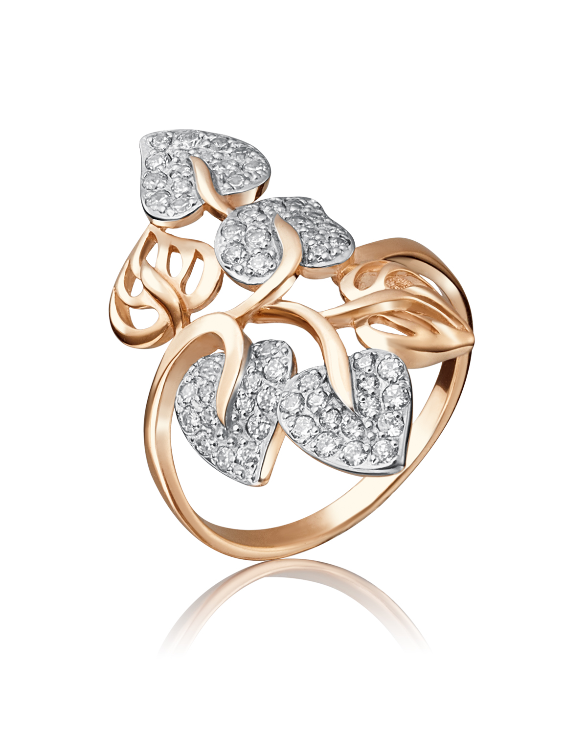 

Кольцо из золота с фианитом р., PLATINA jewelry 01-3653-00-401-1110-24, 01-3653-00-401-1110-24