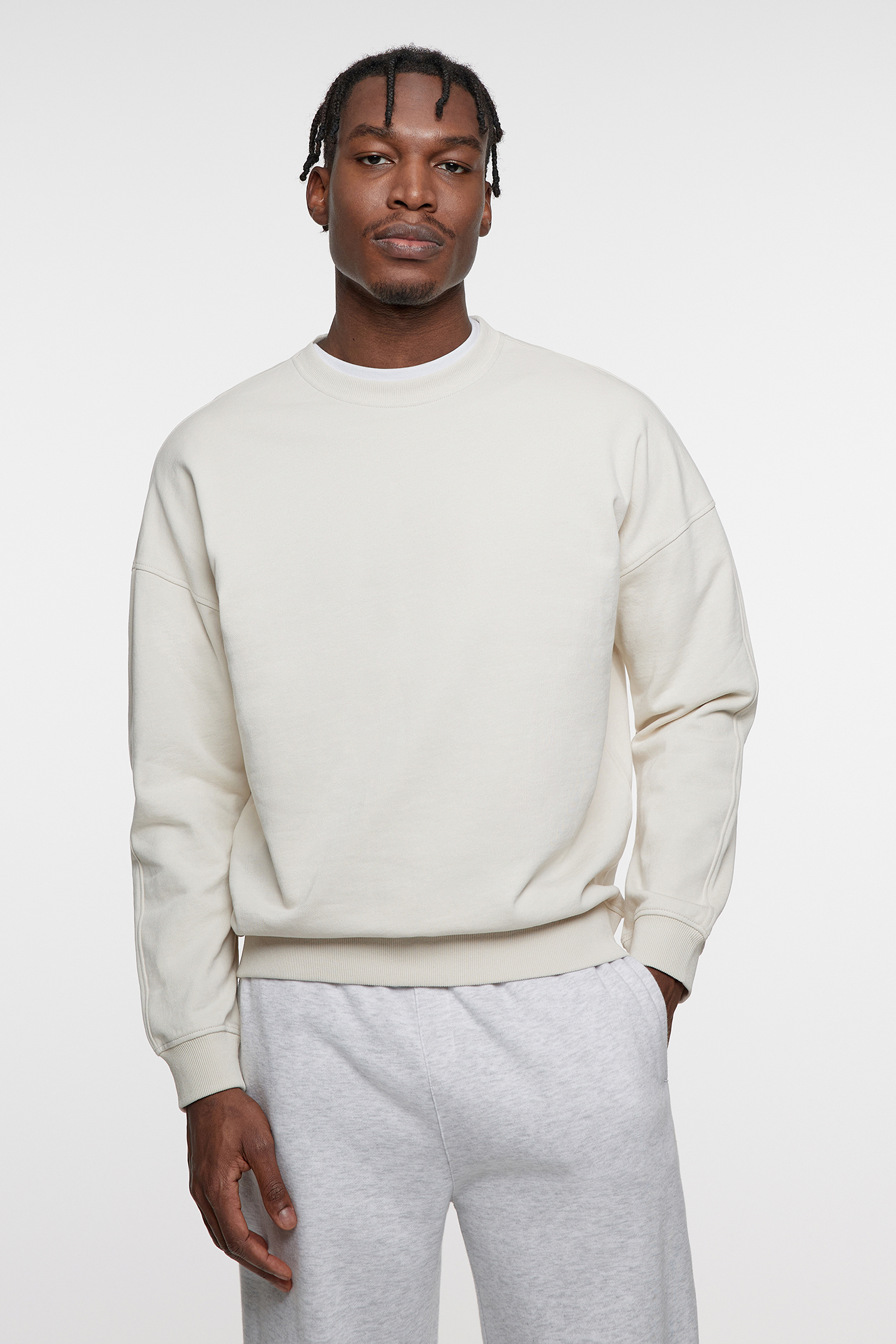 

Свитшот мужской Befree 2329439930 бежевый L, 2329439930