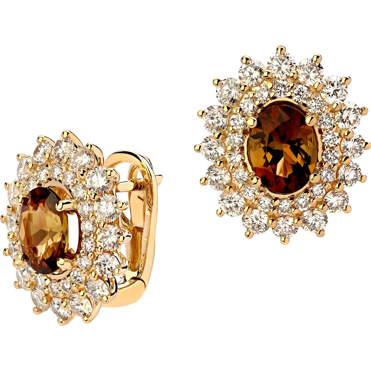 

Серьги из желтого золота с бриллиантом Эстет 01С6312075-11, 01С6312075-11